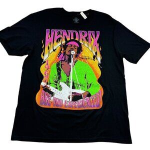Jimi Hendrix Are You Experienced Cotton Graphic/Logo Band T-Shirt Men's Size L